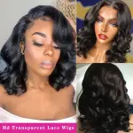 T frontal body wave unit hair blend 12inches