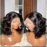 4by4 full closure human hair bob unit 10 inches