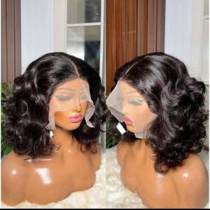 4by4 full closure human hair bob unit 10 inches
